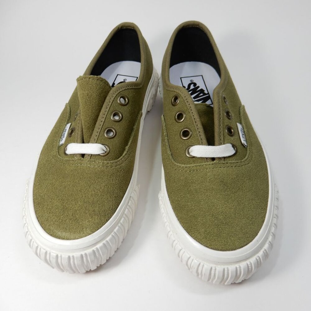 VANS Authentic 44 Lug DX Anaheim Shoes Skate Sneaker Size 6 Olive Green NEW - Picture 3 of 10